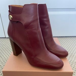 Sézane High Julieta Boot size 9 in a beautiful wine color